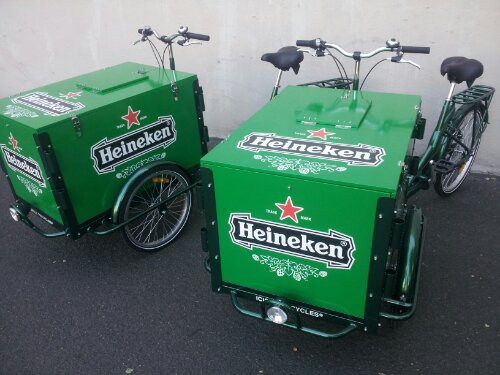 Icicle Tricycle Beer Marketing Bikes
