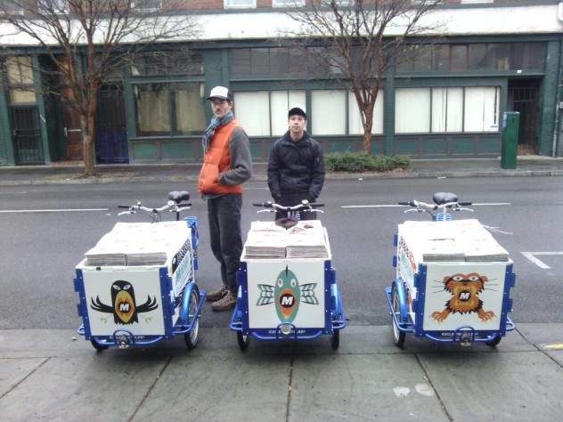 Icicle Tricycles Newspaper Delivery Bicycles