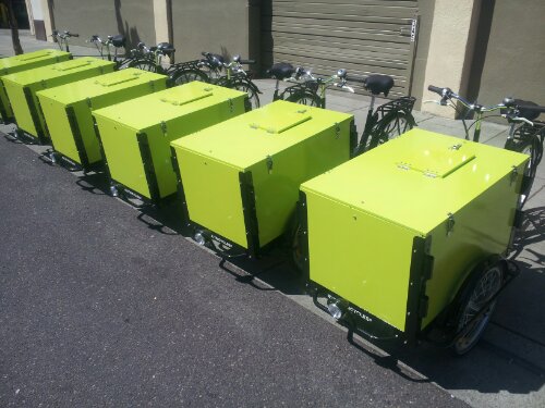 Icicle Tricycles Cargo Bike Fleet for business campuses 
