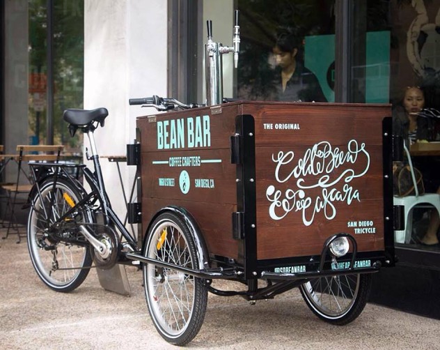 Coffee Business Brand Visibility Bike