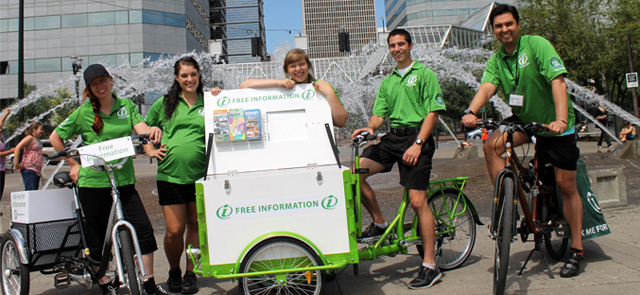 Icicle Tricycles Mobile Kiosk - Informational Brochure Bike - Portland Clean and Safe Trike