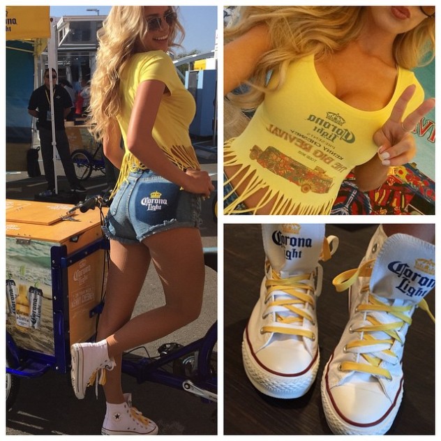 Icicle Ticycles Corona Beer Bike - Beverage and Food Vending Cart Trike