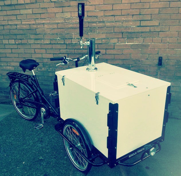 Icicle Tricycles Mobile Beverage Dispenser Bike