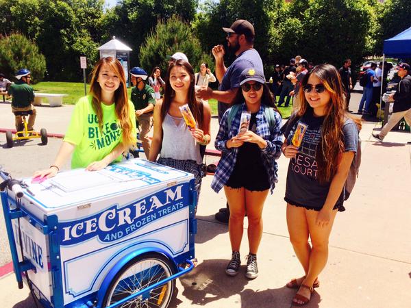 Icicle Tricycles UC Irvine College Campus Ice Cream Trike