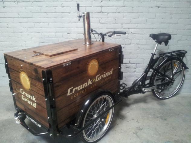 Icicle Tricycles Wood Wrap Vending Cart Design Options