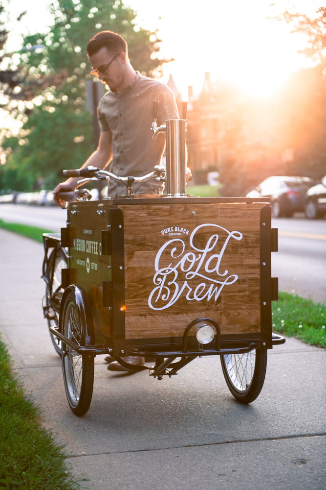 cold brew bike, coffee bike, tap trike