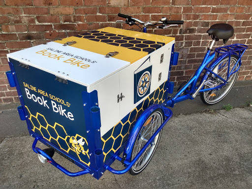 library trike, mobile book bike