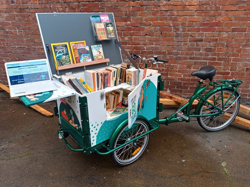 2021 library book bike with books